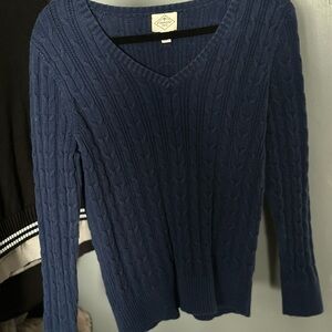 St. John's Bay Deep Blue V-Neck Sweater